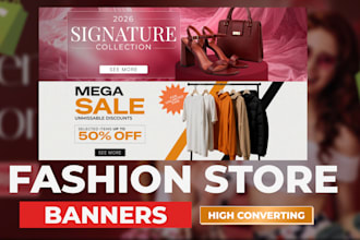 design fashion store banners for ecommerce brands