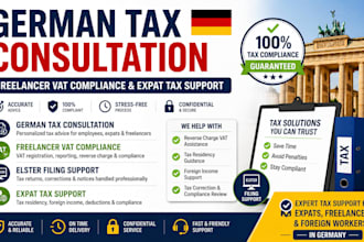 provide german tax consultation, freelancer vat compliance, expat tax support