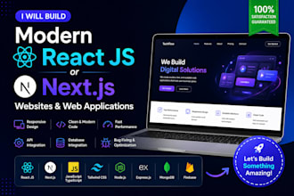 your react js, nextjs developer , site website development