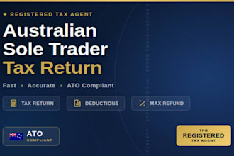 do your australian sole trader tax return as a registered tax agent