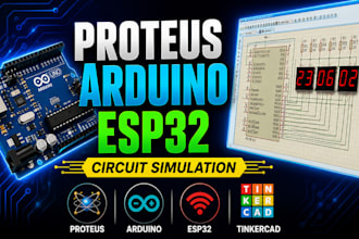 design and simulate circuits in proteus and tinkercad