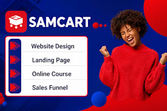 samcart, thrive sales funnel, samcart landing page, online course