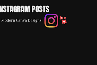 design modern canva instagram posts for your business