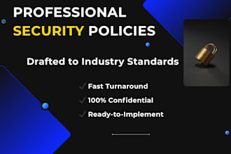 draft professional IT security policies and compliance documents