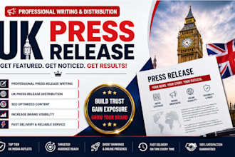 provide uk press release distribution with professional writing