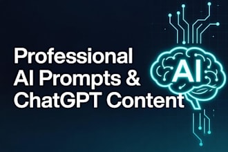 create professional ai prompts and high quality chatgpt content