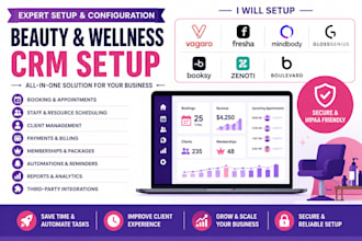 setup vagaro fresha mindbody glossgenius booksy zenoti boulevard CRM