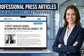 write eb1 eb1a niw o1 visa press release and media article for your profile