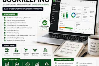 handle quickbooks, payroll, and budget management