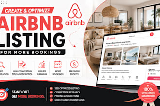 create and optimize airbnb listing SEO for more bookings