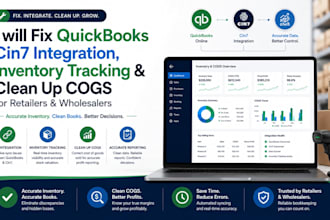 fix quickbooks xero cin7 integration inventory tracking and clean up cogs for