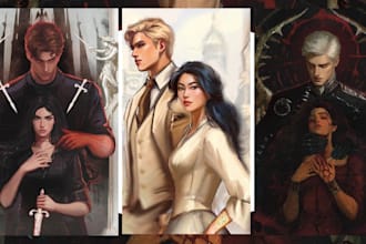 draw sexy nsfw fantasy semi realistic couple art romance mafia art illustration