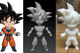 convert 2d image to high quality 3d model, png stl, svg to stl obj files
