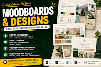 create professional brand moodboards and visual concepts