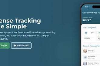 develop an ai expense tracker app, personal finance, and budget app