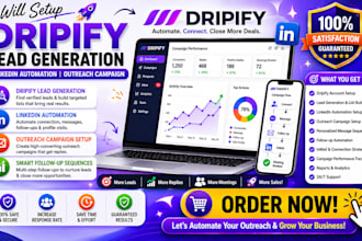 setup dripify lead generation dripify linkedin automation outreach campaign