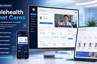 design telehealth clinic, telemedicine, ehealth website and virtual care portal