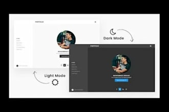 convert your website to dark mode with a modern responsive design