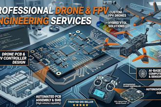 drone pcb, fpv controllers and manufacture uav, vtol, quadcopter drones