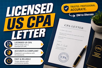 write verified CPA letter, income letter, expense ratio letter, mortgage letter
