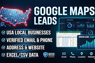 scrape google maps leads for local USA businesses with verified contact info