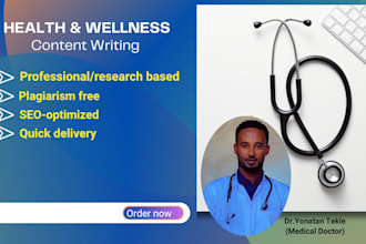 write medical articles and health blogs as a doctor