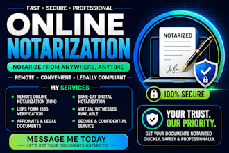 noritaze usps form 1583 and legal documents as a remote online notary