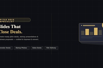design a stunning pitch deck that wins investors and closes deals