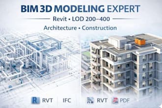 do bim 3d modeling in revit lod 200 to 400
