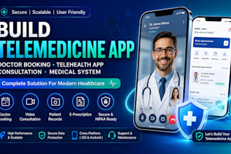 build telemedicine app doctor booking telehealth app consultation medical system