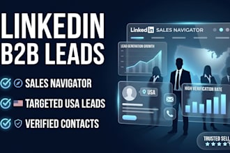 find targeted b2b linkedin leads using sales navigator for your USA campaing