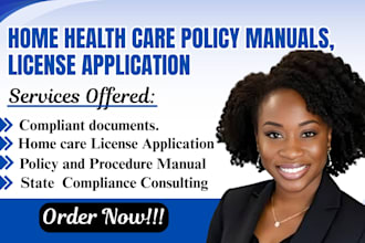 write home care policies, license application for arizona, florida, pennsylvania