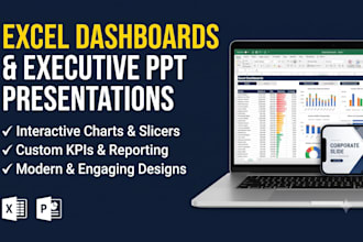 create professional excel dashboards and design executive powerpoint presentatio