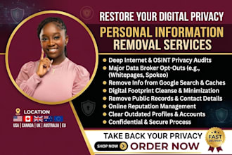 erase your personal information and remove your digital footprint online
