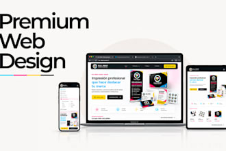 design a premium website homepage or landing page