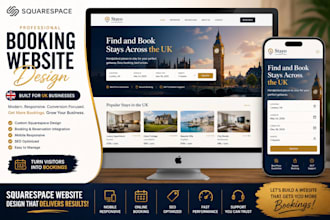 build squarespace booking website, squarespace website design, travel website