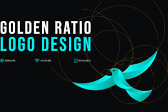 design modern minimalist logo using golden ratio