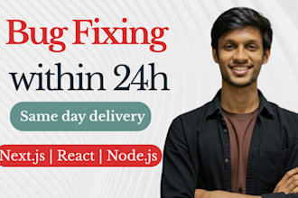 fix your next js, nestjs or node js bugs, errors, and deployment issues in 24h