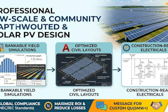 design utility scale mw ground mounted and community solar pv system design
