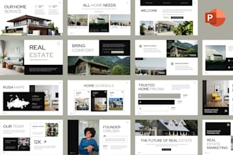 design luxury real estate investor pitch deck architecture presentation brochure