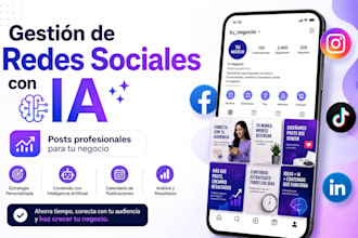 crearé 30 publicaciones para tus redes sociales con ia