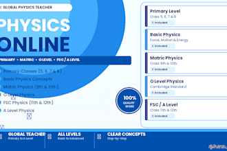 teach physics and solve numerical problems online