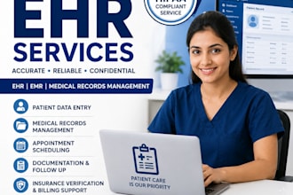 ehr data entry, patient records, and medical documentation
