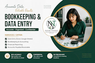 do professional bookkeeping financial accounting and data entry