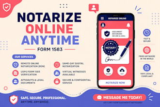 professionally notarize your upsp form 1583 online notery
