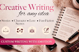 write creative stories and custom content
