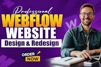 design, redesign, or develop webflow website, webflow expert