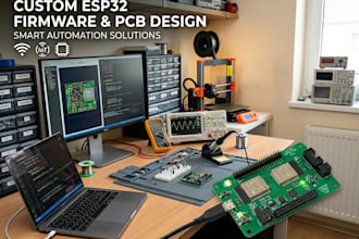 create custom esp32 firmware and pcb for smart automation systems