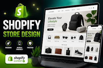 design or redesign shopify store