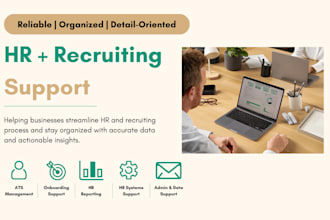 provide HR, recruiting, and ats administrative support